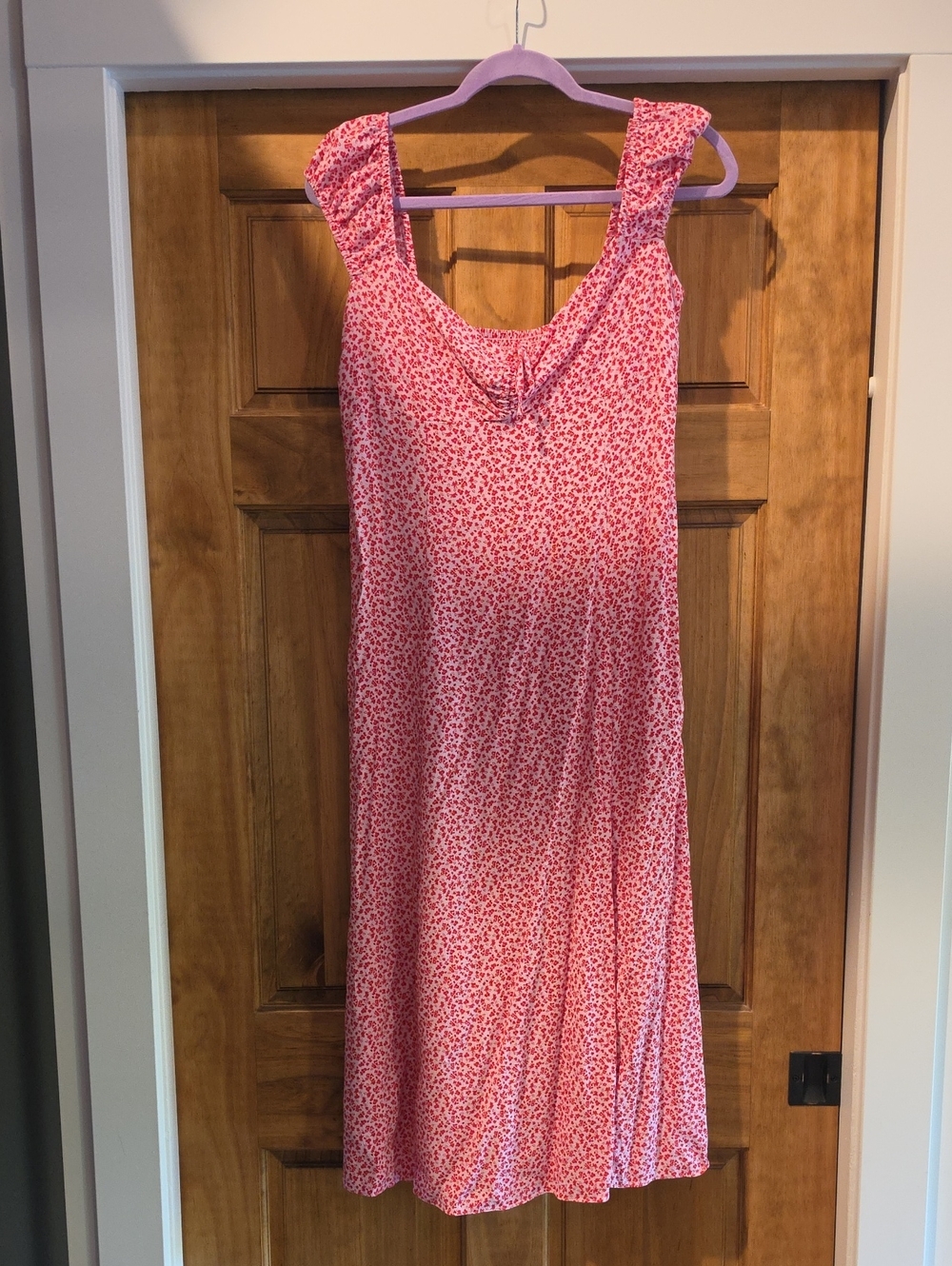 Ever New Pink Floral Maxi Dress with Ruffled Straps